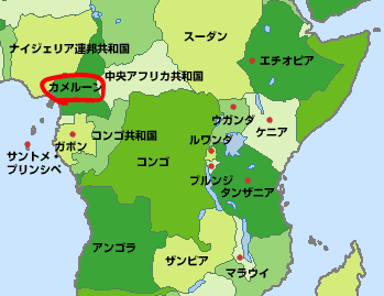 アフリカの地図